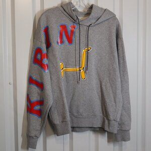 Kirin Peggy Gou Womens Gray Hoodie with Spellout and Balloon Animal Size S NWT
